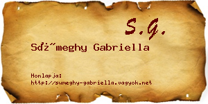 Sümeghy Gabriella névjegykártya