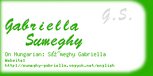 gabriella sumeghy business card